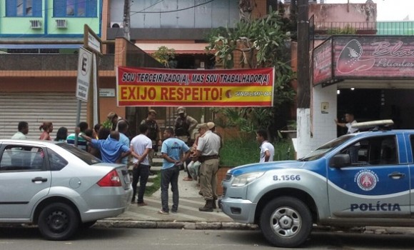 Terceirizados prometem nova ocupação nesta segunda (Foto Divulgação).