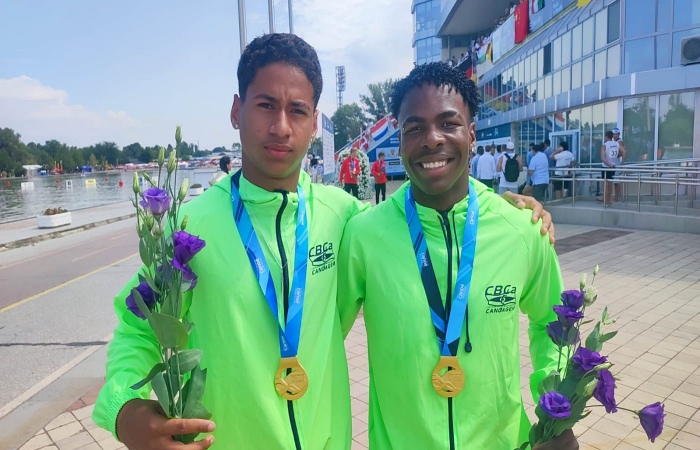 Lucas Espírito Santo e Mateus conquista medalha de ouro || Foto CBCa
