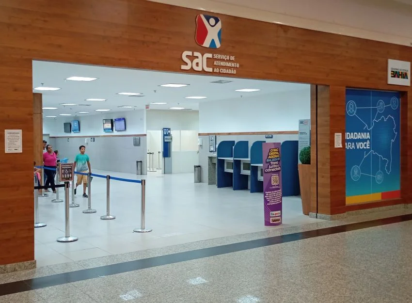 EMPREGOS HOJE - Unidade do SAC de Teixeira de Freitas, onde funciona o SineBahia no município || Foto PIMENTA
